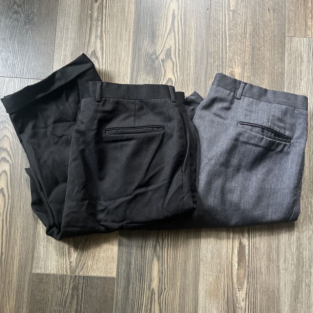 Corbin Pleated Dress Pants Trousers Mens 38x30 Union Made in USA 2 Pairs Lot Vtg